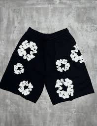 denim tears shorts black and grey